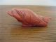 Antique Chinese Carved Red Coral Bat Figure Figurine Amulets photo 1