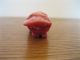 Antique Chinese Carved Red Coral Bat Figure Figurine Amulets photo 2