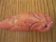 Antique Chinese Carved Red Coral Bat Figure Figurine Amulets photo 3