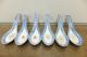 Group Of 6 Antique Chinese Blue White Porcelain Rice Grain Soup Spoons Estate Other photo 11