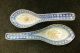 Group Of 6 Antique Chinese Blue White Porcelain Rice Grain Soup Spoons Estate Other photo 1
