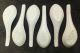 Group Of 6 Antique Chinese Blue White Porcelain Rice Grain Soup Spoons Estate Other photo 3
