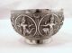 Vintage Eastern / Indian Silver Bowl With Dancing Figures India photo 1