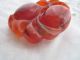 Antique Carved Red Jade Twin Fruit Pendant Necklaces & Pendants photo 2