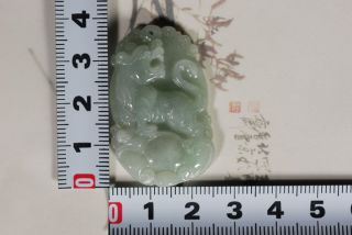 100% Glossy Natural Grade A Chinese Tiger Jade Pendant/bead photo
