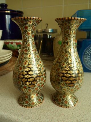 A Pair Of Chinese.  Japanese.  Persion Cloisonne Vases photo