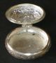 Vintage Solid Silver Indian Snuff Or Tobacco Box Betel Nut Kutch Nr Boxes photo 3