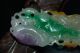 Chinese Natural Jadeite Level A Hand - Carved Statues Squirrel & Ganoderma Nr Other photo 2