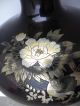 Large Heavy Signed Japanese Mixed Metal Highly Engraved Bronze Vase Bird Flowers Vases photo 4