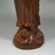 Antique Big Chinese Old Boxwood Wood Carved Kwan - Yin Statue Kwan-yin photo 9