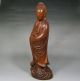 Antique Big Chinese Old Boxwood Wood Carved Kwan - Yin Statue Kwan-yin photo 1