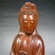 Antique Big Chinese Old Boxwood Wood Carved Kwan - Yin Statue Kwan-yin photo 4