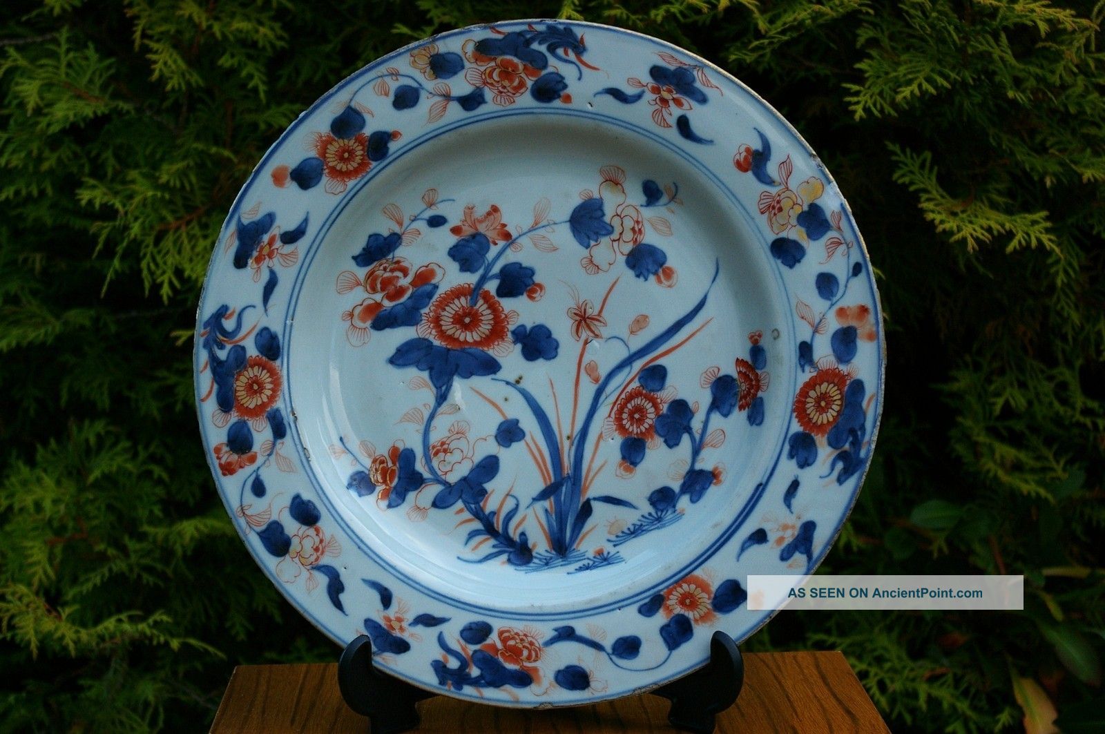 Large Antique Chinese 17/18thc Imari Plate Plates photo