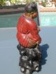 Fine 19thc Carved Chinese Buddha In Old Paint Buddha photo 2