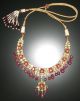 22k 22kt Solid Gold Enamel Carved Ruby Diamond Pendant Necklace Not 14k 18k 21k Necklaces & Pendants photo 1