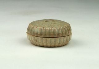 Antique Chinese Song /yuan Qingbai / Yingqing Floral Shaped Covered Cosmetic Box photo