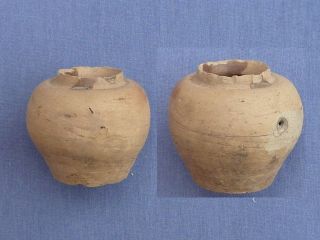 Chinese Sung Dyn Storarge Jar With Small Hole photo