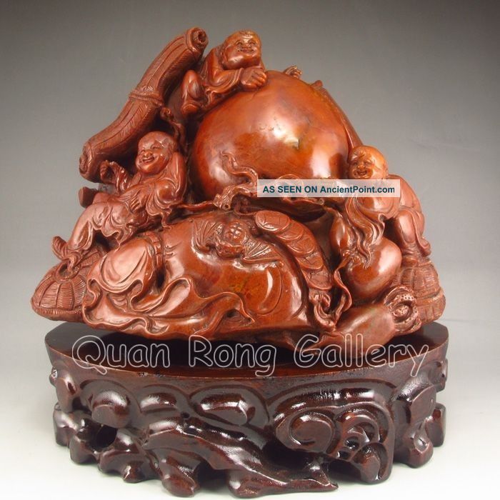 Chinese Shoushan Stone Statue - Fortune Kid Nr Men, Women & Children photo