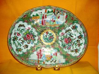 Antique Chinese Famille Rose Medallion Shallow Bowl/small Platter photo