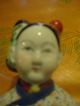 Antique Porcelain Head Chinese Doll With Bound 
