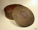Chinese Antique Bronze Circular Box & Cover 1800s Boxes photo 1