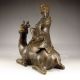 Chinese Bronze Pot & Lid - Sage & Deer Nr Pots photo 3