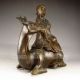 Chinese Bronze Pot & Lid - Sage & Deer Nr Pots photo 4