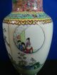 Chinese Hand Painted Porcelain Enamelled Vase Vintage 1 - 2 Vases photo 7