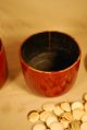 Japanese Vintage Go Table Stones Go Ishi Shell & Slate W Lacquered Bowls & Box Other photo 9