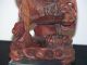 Old Chinese Hand Carved Hard Wood Statue Ox - Bone Eye ' S &teeth Other photo 3