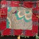 Antique Vintage Small Pakistani Bag Front Woven 1920’s Colorful Very Fine Work Prints photo 3