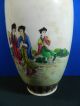 Chinese Hand Painted Porcelain Enamelled Vase Vintage 2 - 2 Vases photo 3