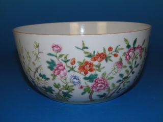 Chinese Rare Bucket Color Porcelain Flowers Bowl photo