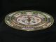 Asian Chinese Handpainted Ceramic Oval Platter Serving Tray Gilded Floral 12 