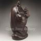 Chinese Hard Wood Statue - Laughing Buddha Nr Buddha photo 5