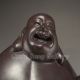Chinese Hard Wood Statue - Laughing Buddha Nr Buddha photo 6