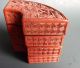 A Pair Of Old Chinese Cinnabar Scholar Boxes Fan Shaped Boxes photo 6