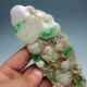 100% Natural Jadeite Jade Hand - Carved Statues - Ruyi & Pixiu Dragon Nr/xy1606 Other photo 3