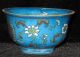 Chinese Rare Collectible Blue Porcelain Bowl Size Diameter 12cm Tall 7cm Bowls photo 4