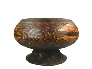 Chinese Mongolian Wooden Bowl photo