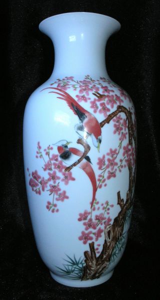 Antique Chinese Colorful Famile - Rose Porcelain Vase photo