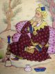Antique Vintage Fine Indian Mughal Qajar Persian Miniature Painting Signed Middle East photo 4
