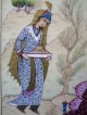 Antique Vintage Fine Indian Mughal Qajar Persian Miniature Painting Signed Middle East photo 6