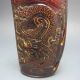 Old Antiques Chinese 100% Ox Horn Hand Carved Dragon Jiao Cup Nr/nc2023 Other photo 1