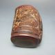 Old Antiques Chinese 100% Ox Horn Hand Carved Dragon Jiao Cup Nr/nc2023 Other photo 6