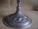 Early 1900s Kashmir Silver On Copper Cake Stand. India photo 1