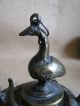 Mid 1800s Indian Scribes Cast Bronze / Brass Inkwell India photo 1