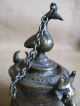 Mid 1800s Indian Scribes Cast Bronze / Brass Inkwell India photo 2