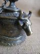 Mid 1800s Indian Scribes Cast Bronze / Brass Inkwell India photo 3