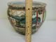 Rose Medallion Oriental Fish Bowl Or Planter W/rosewood Stand Bowls photo 6